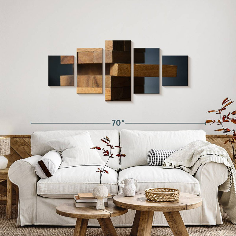 Jenga Game, 24" H x 55" W
