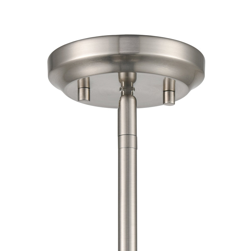 Luminaire suspendu 1 lumière Higgston, Nickel satiné