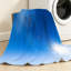 Jeté en flanelle bleue ultra douce en molleton, imprimé «Summer Wonderful Sunny Sky»-132078204