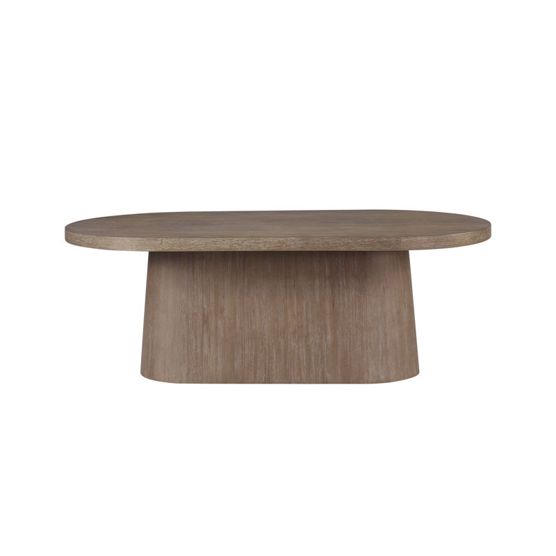 Marielle 84" Oval Pedestal Dining Table, Cocoa