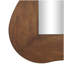 Miroir mural en bois avec cadre large ondulé