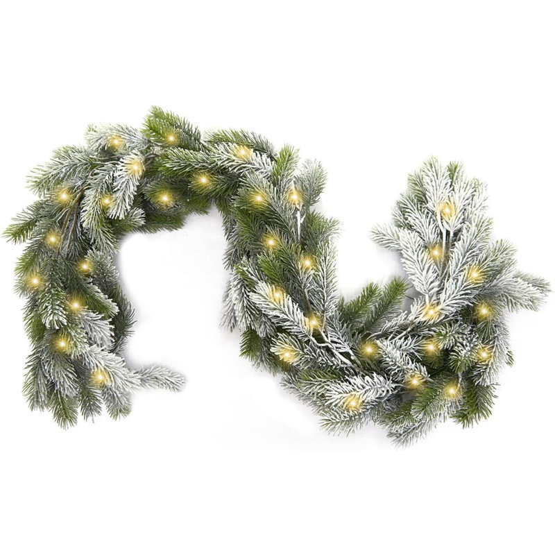 Real Touch Norfolk Snow Pine Garland