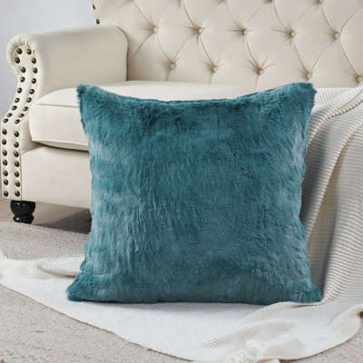 Housse de coussin lourd en fausse fourrure