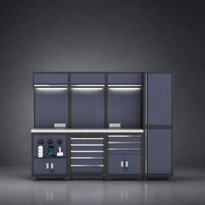 Workshop garage complete storage system set