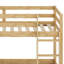 Lit superposé en bois avec échelle-850620560
