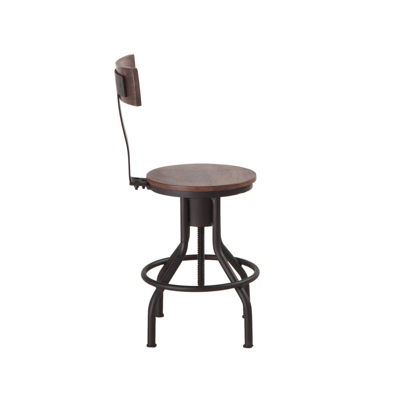 Amici Adjustable Stool with Metal Frame