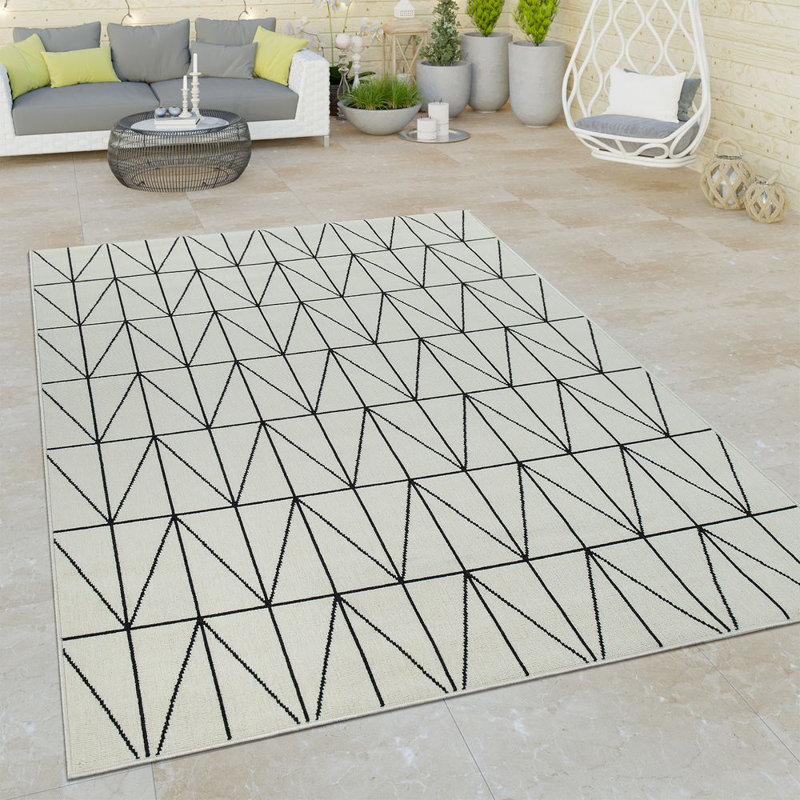 Cory Geometric Indoor / Outdoor Area Rug, Rectangular 120 x 170cm