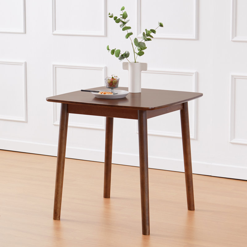Table de salle à manger en bois massif 29,5 "Emalie, Noyer