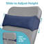 Coussin de chaise longue d'extérieur bleu marine avec sangle Coast-114989860