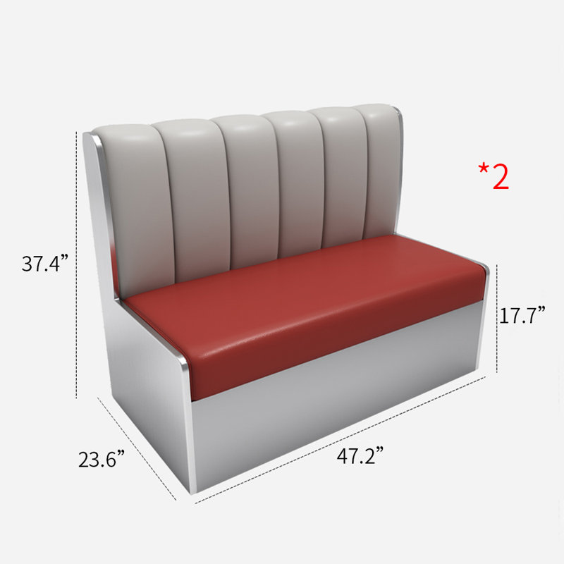 Candleick 47.2'' Faux Leather Loveseat