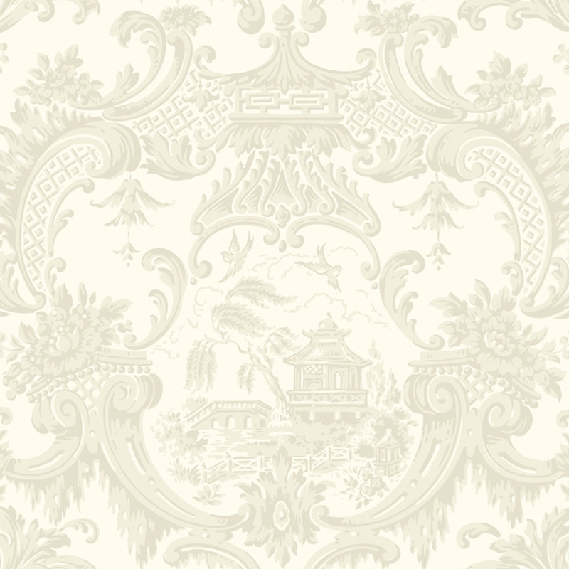 Anthology Chippendale China Toile Wallpaper Roll, Ivory
