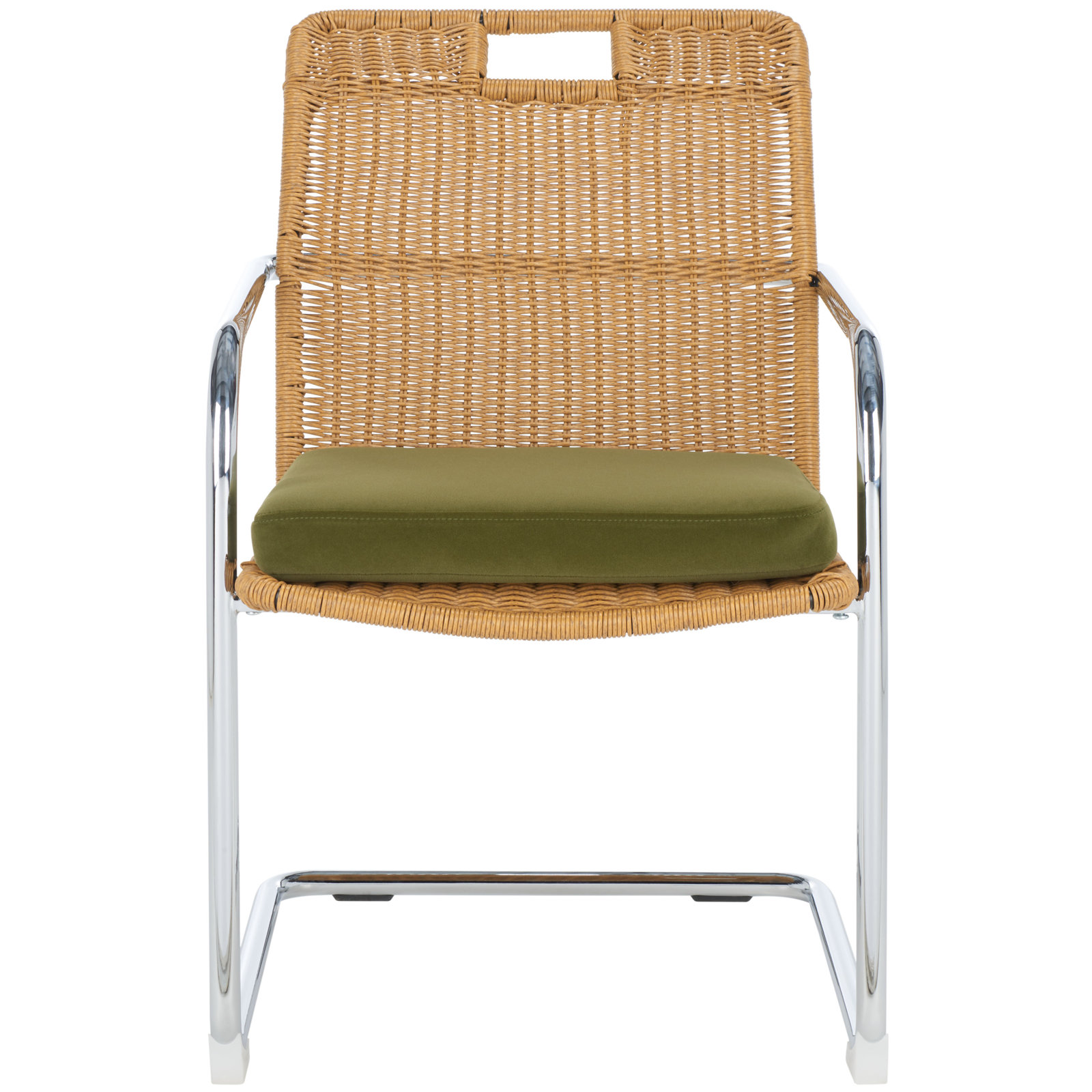 Liesbeth Linen Armchair, Olive/Natural
