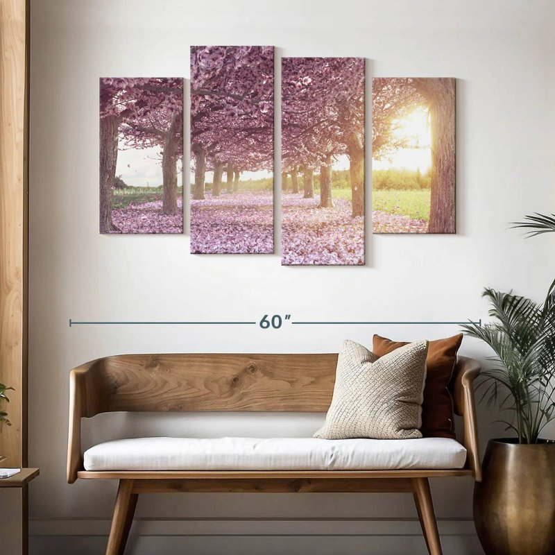 Harnek Cherry Blossom Morning, H 32 po x l 52 po