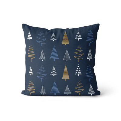 Jeremiah My Christmas Tree Floral Throw Pillow