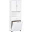 Bathroom Cabinet With Laundry Basket - White, Spacious And Toppling White Storage With Space