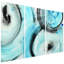 "Ripple Effect IV ABC" Frameless Free Floating Tempered Glass Panel Graphic Wall Art Set