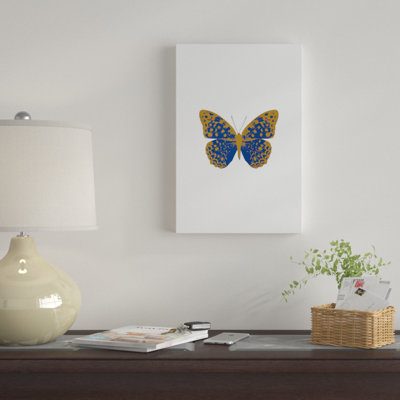 «Butterfly», impression sur toile en bleu