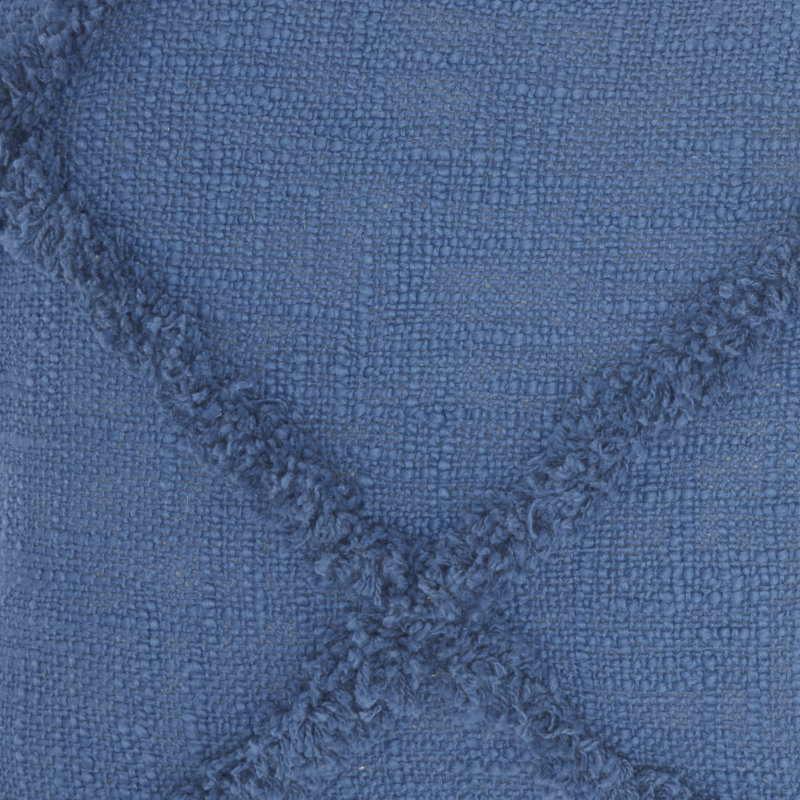 Housse et insert de coussin carré en coton Britney, H 18 po x l 18 po, Bleu, Carrée
