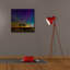  «Two Trees Under Aurora» par Epic Portfolio, art mural sur toile, 26 po x 26 po-1489040583