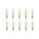 6W (40 Watt Equivalent) B10 E12 Dimmable LED Candelabra Light Bulb
