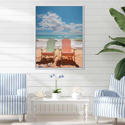 Nautique et plage, art mural sur toile