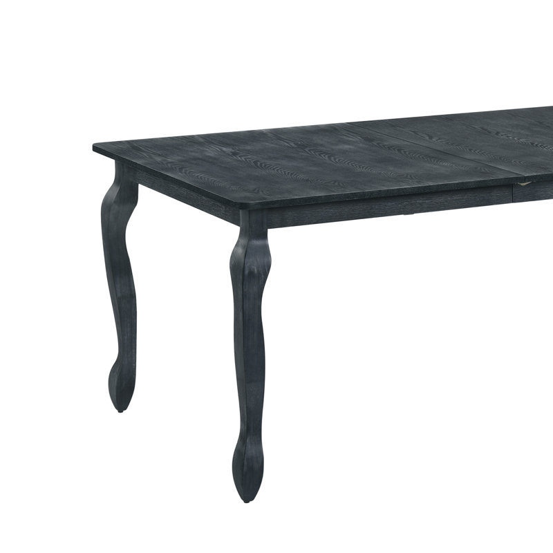 Stockseth 6 - Person Four Leg Dining Set, Dark Gray, Dark Gray/Black, Dark Gray