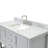 49'' Single Bathroom Vanity with Carrara Marble Top-87111500