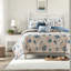 Ensembles de literie en microfibre réversible pour grand lit style côtier pour la maison