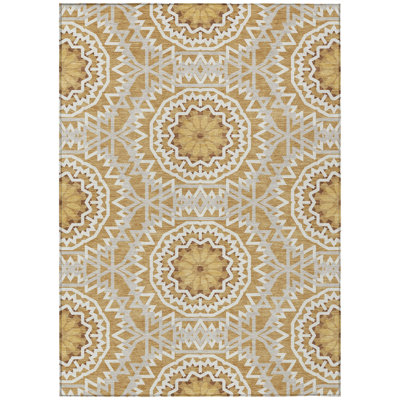 Kawon Geometric Indoor / Outdoor Rug