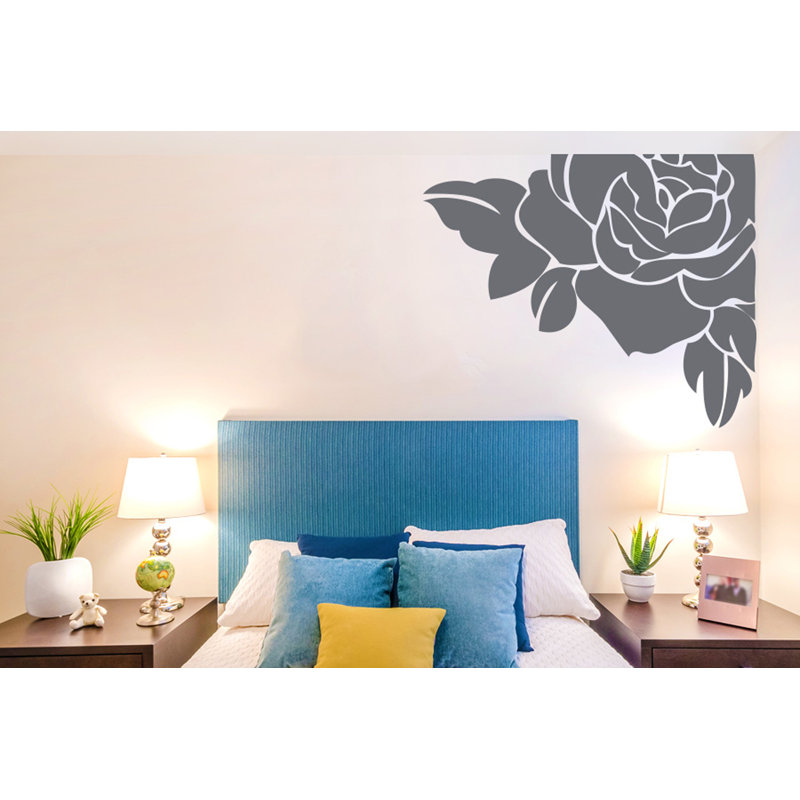 Plants & Flowers Non-Wall Damaging Wall Decal, Large, Grey