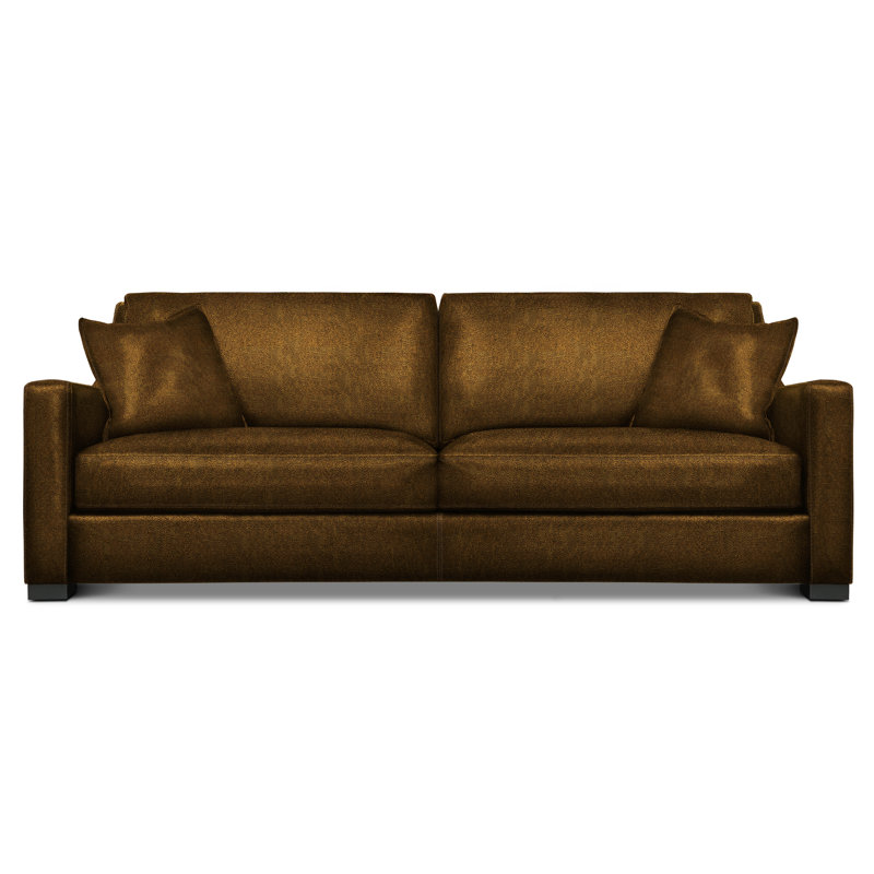 Veracruz Leather Sofa, Mustang (Maestro Artisano), Espresso