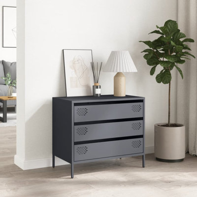 Seidy Steel 68cm W Chest of Drawers
