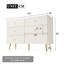 Buffet minimaliste moderne avec grand rangement et pieds en métal durables pour une utilisation polyvalente à la maison