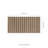 Ackland Serata Harmona 4.5 in. x 9 in. Matte Porcelain Fluted Wood Look Wall Tile-108776939