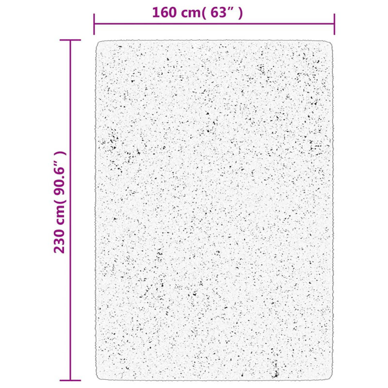 Baia Solid Colour Area Rug, Rectangle 160 x 230cm