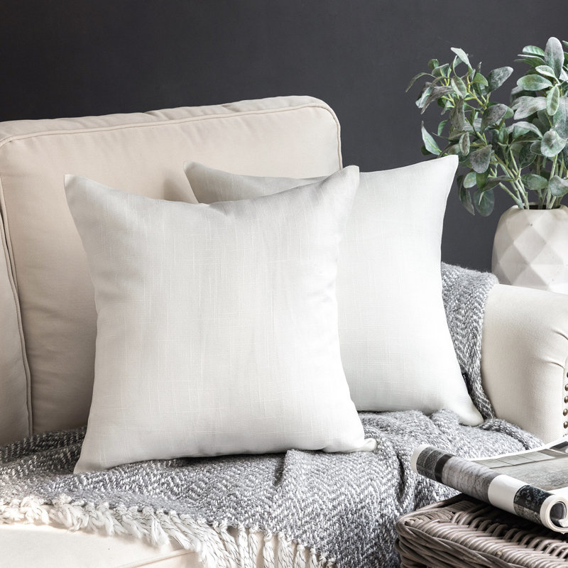 Coussin décoratif carré, 18 po x 18 po, Vert