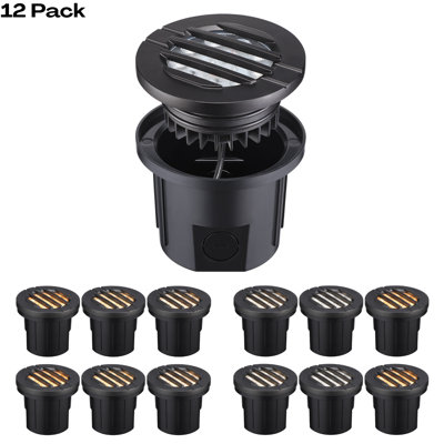 Low Voltage Hardwired Inground LED Well Light, 5W Grill Top, 1800K/2700K/3000K/4000K/5000K