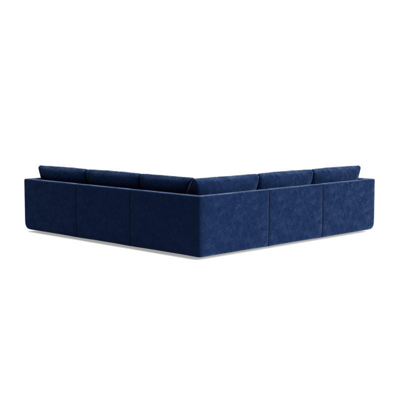 Eva Modular Corner Sectional, Performance Velvet - Uniform