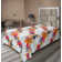 Drap plat à motif floral bohème Ambesonne