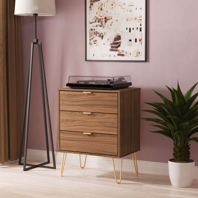 Bisceglia 58 cm W Chest of 3 Drawers