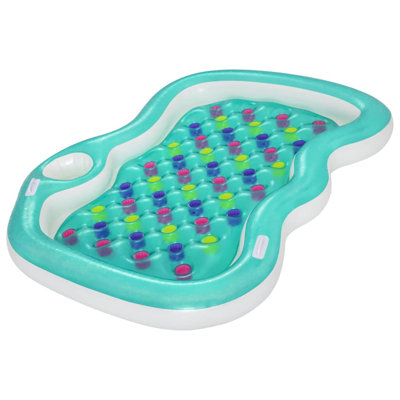 VidaXL 7.34ft 5.7ft Plastic Inflatable Pool