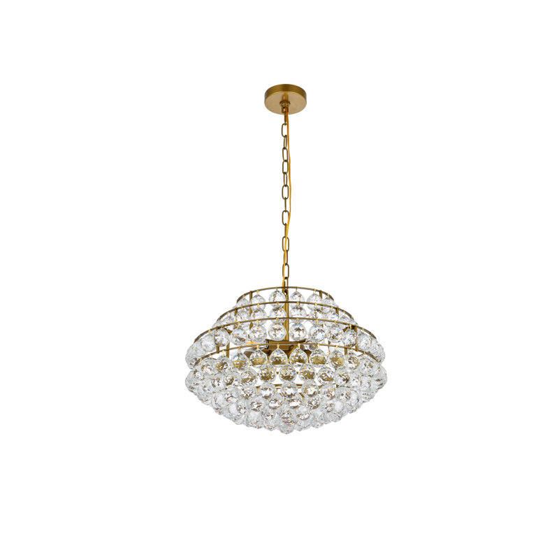 Kieron 5 - Light Unique/Statement Pendant, Brass, 75" H x 20" W x 20" D