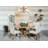 Ingvarda Round Pedestal Dining Table Rustic Smoke