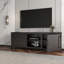 Meuble télé avec console multimédia et portes