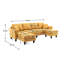 Canapés modulaires rembourrés 3 pièces Aindrea-666795235