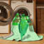 Tapis vert tissé à la machine-68655888