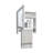 BOTIQ 19.7" H X 17.7" W Mirror Medicine Cabinet With Towel Rack White, One Door With Two Interior Shelves For Bathroom, Kitchen White-76069098
