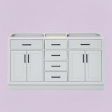 60" Double Bathroom Vanity Base Only