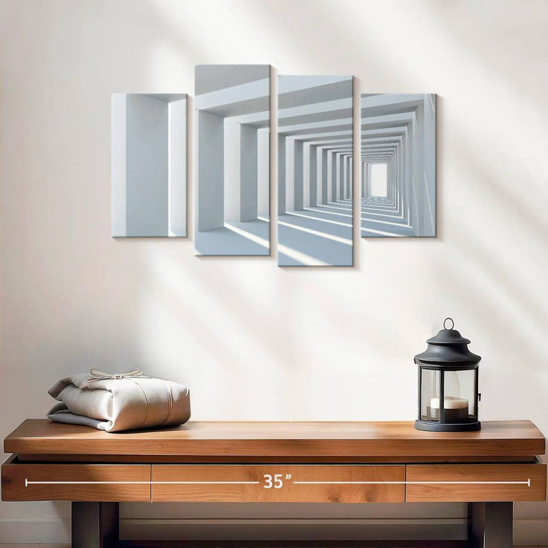 Architecture cubique, H 14 po x l 24 po