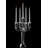 21'' H Crystal Tabletop Candelabra